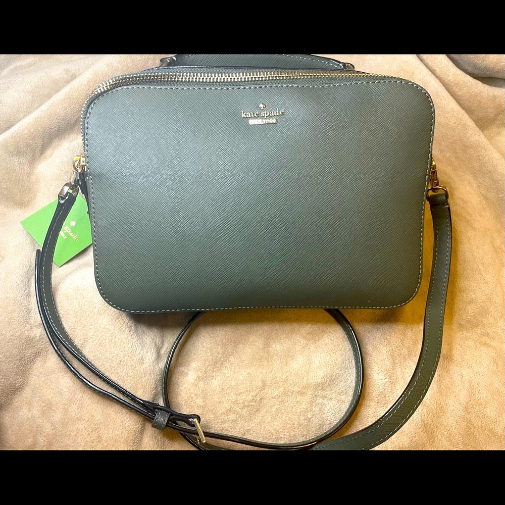 NWT Kate Spade Cameron Street Lg Juliet Crossbody Bag Evergreen